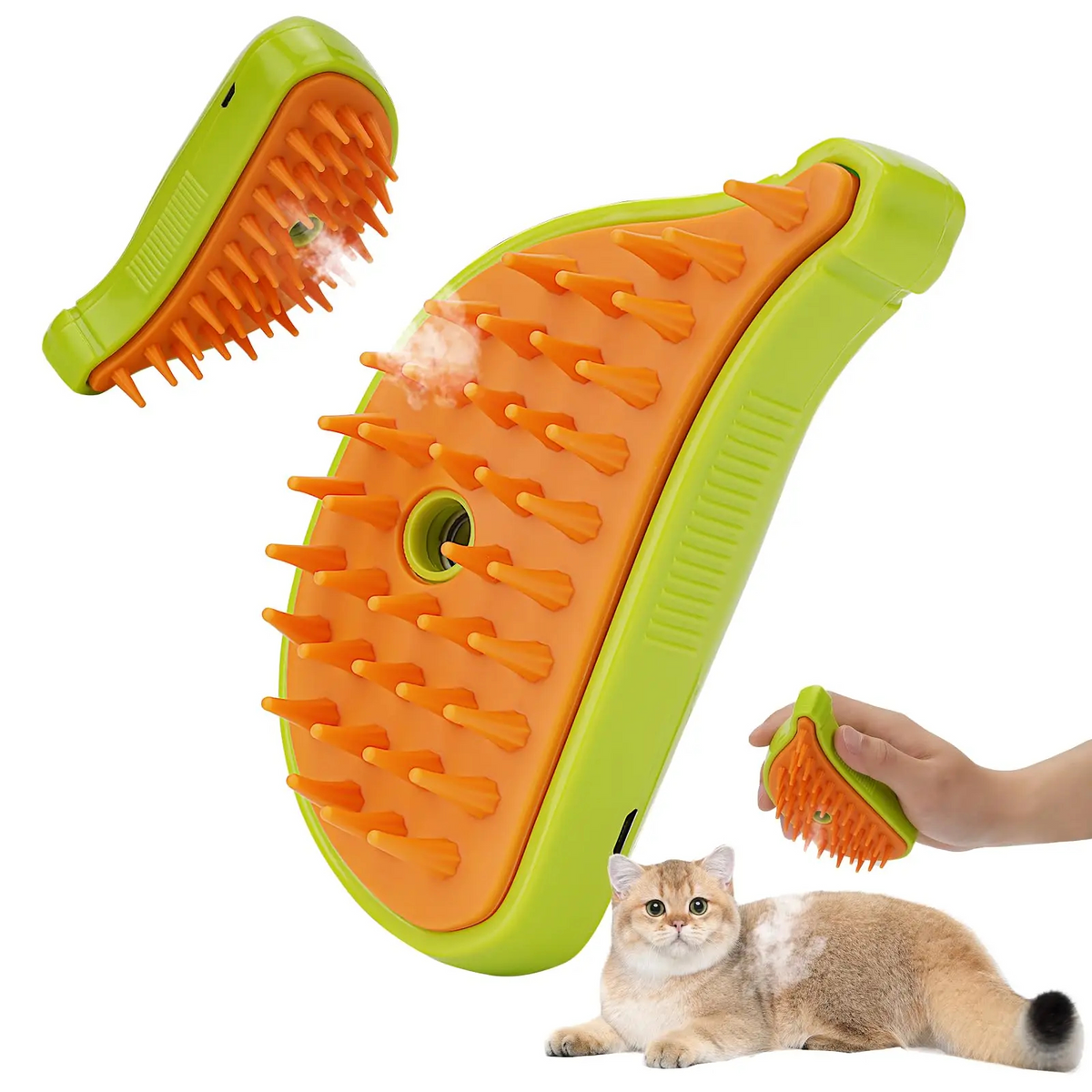 Brumi, brosse vapeur pour chat