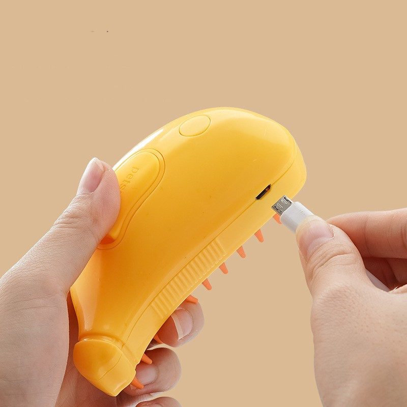 Brosse Vapeur pour Chat – Anti-Poils & Démêlante